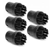 CUTULAMO Steam Cleaner Steam steam cleaner small round nylon brushes 4 pack 5PCS Engine Brush Replacement Brush ABS Engine Accessories for KARCHER SC1 SC2 SC3 SC4 SC5(Black) Tools
