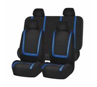 CutuLi Car Seat Cover Sets For Honda Civic Type R FL5 FK8 FK2 FN2 FD2 2007-2024, Cloth Front and Rear Back Seat Cover Automotive Seat Protector Interior Accessories, B/Black Blue