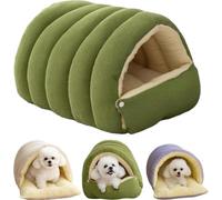 CutyPet Winter Cave Warm and Cozy Plush Pet Cave, Soft, Fluffy, Warm and Comfortable Monster Cat Bed with Removable Cushion