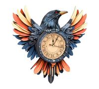 Cutywood 3d Puzzles for Adults-Raven Clock with Functional Timepiece, 3d Wood Puzzle (14.2 * 14in), 3d Jigsaw Puzzles Desk/Wall Home Decor/Gifts for Friends/Family Game Night