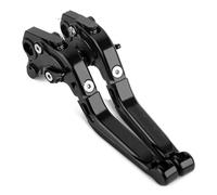 Cuuofireo Motorcycle Clutch Brake Lever for Ducati for Monster ST2 M 400 600 620 750 919 796 696 M600 CNC Aluminum Accessories Motorcycle Adjustable Brake Clutch Levers(All Black)