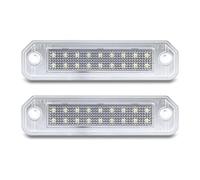 Cuuofireo Number Plate Light For Civic EJ EG EK CR-X Del Sol For Integra SJ EK3 1996-2000 2pcs Error Free 3W 12V White SMD 18 LED Number License Plate Lights Lamps