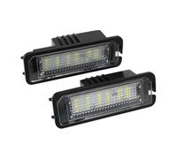Cuuofireo Number Plate Light For VW For Golf MK4 MK5 MK6 For Passat For Polo CC Eos 2Pcs 12V 6500K Car License Number Plate Lights 18SMD Error Free LED