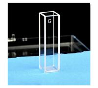 Cuvette Fluorescence Glass Cuvette Light Path 10mm Four Side Clear Windows High Light Transmission Frit Sintering Technology 2/PK