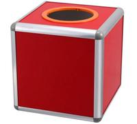 Cuwrlirht 30CM Red Lottery Lucky Box Square Raffle Ball Game Box Multifunctional Storage Ticket Card Bonus Ball Storage Container