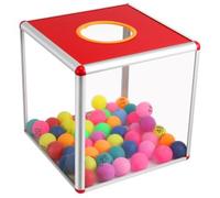 Cuwrlirht Transparent Raffle Vote Ballot Ball Game Box Aluminum Alloy Multi- Functional Ticket Donation Box for Fundraising 30cm