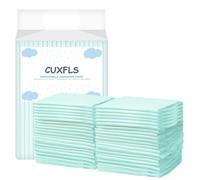 CUXFLS 20 Pack Super Absorbent Soft Pet Training & Dog Urine Pad 35x25 Inch, Travel & Home Use for Puppy Leakage Resistant Urine Pad (Green)