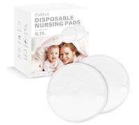 CUXFLS Disposable Nursing Pads Ultra Thin Absorbent,200 Count Breast Pads Leakproof Breastfeeding Essentials and Contoured Day & Night Soft & BPA-Free