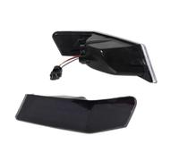 CuXRgwYUe Blinker Corner Lights Assemblies Amber Sequential Turn Light White Driving Lights Compatible With 07 17(Emitting Color: Smoked Lens)