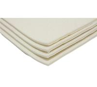 Cuxson Gerrard Semi-Compressed Felt in White - Pro Grade Chiropodial/Podiatric Product - 10mm x 22.5cm x 45cm - 4 Pack