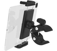 Cuxwill Spin Bike Mount for 4-13" Tablet & Phone, 360° Rotation Indoor Gym Treadmill Holder, Portable Bracket for Spinning Bicycle, Exercise, Elliptical, Stationary, for iPad Pro Mini Air, iPhone etc