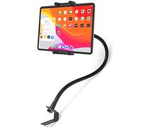 Cuxwill Tablet Holder Car Seat Rail Mount for 4-13" iPad & Phone, 19.7” Gooseneck Metal Arm Car Truck Vehicles Floor Stand for iPad Pro Air Mini, Samsung Galaxy Tab, Kindle Fire, Switch, iPhone etc