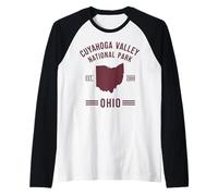 Cuyahoga Valley National Park Est. 2000 Ohio Raglan Baseball Tee
