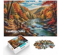 Cuyahoga Valley National Park Illustration Jigsaw Puzzle, 1000 Piece | For holiday gatherings and quieter moments: Adult jigsaw puzzle with 1000 pieces turns winter downtime into puzzle time.