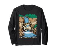 Cuyahoga Valley National Park Waterfall Scenic Long Sleeve T-Shirt