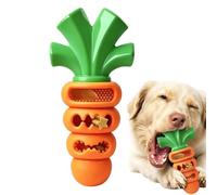 Cuyoyoa Chew Toys for Dogs Rubber Carrot Shape Teething Interactive Puzzle | Dog Toy for Medium to Large Breeds Pet Birthday Play Training Exercise Mental Stimulation