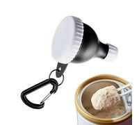 Cuyoyoa Protein Powder Container - 50ml Leak-Proof Supplement Storage with Keychain - Supplement Organizer | for Pantry Traveling Commute Gym Workout Bodybuilding Home Kitchen