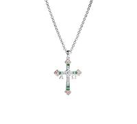 Cuz de Asturias Pendant Sterling Silver and Zirconia. Victory Cross became the Heraldic Emblem of the Principality of Asturias, Silver