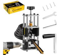 CuzConven Manual Wire Stripping Machine,0.03-1 Inch Hand Crank Wire Stripper Machine,Portable Steel Frame Drill Powered Stripping Tool for Scrap Copper Wire Cable Recycling