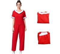 Cuzeolin Sally O'Malley Costume Womens Saturday Night Retro Red Kick Lady Outfit Sally OMalley Im 50 Costume, Red, X-Large