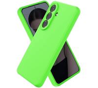 CUZMIGO for Samsung Galaxy S26 Case, Soft Liquid Silicone Slim Phone Cover with Raised Camera Lens Protection, Anti-Scratch Microfiber Lining & Smooth Grip, Neon Green
