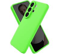 CUZMIGO for Samsung Galaxy S26 Ultra Case, Soft Liquid Silicone Slim Phone Cover with Raised Camera Lens Protection, Anti-Scratch Microfiber Lining & Smooth Grip, Neon Green