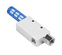 CV-15HS Vacuum Ejector Pneumatic Vacuum Generator with Silencer, Aluminum Alloy, Rp1/4 Thread, 63L/min Suction, for Industrial Automation, Packaging, Robotics (Silver)