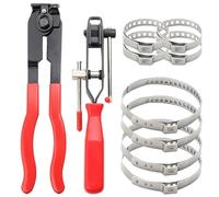 CV Boot Clamp Pliers Kit, Stainless Steel Universal Adjustable Clamp, CV Boot Tool for Fuel Filters, Water Pumps & Joint Boots