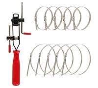 CV Boot Installation Tool Half Shaft Boot Band Buckle Clamps Universal ATV Auto CV Joint Banding Clamp Tool Crimping Pliers Axle Drive Shaft Joint kit(10PC With Tool)