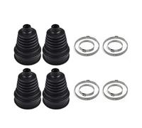 CV Boots 4pcs Universal Silicone CV Constant-velocity Dust Cover Joint Boot Drive Shaft Black Strong Elasticity Car Drive Shaft Joint Kits