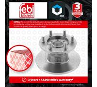 febi bilstein 17346 Brake Disc with wheel stud (1 Brake Disc) front, full