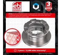 CV Brake Disc Single Solid Rear 29161 Febi 007182874 042471150 0042471150 New