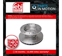 FEBI BILSTEIN 17367 Brake Disc Front Rear Internally Vented 304mm Ø Fits IVECO