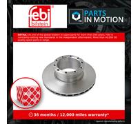 CV Brake Disc Single Vented Front 07314 Febi 81508030010 Top Quality Guaranteed