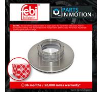CV Brake Disc Single Vented Front 26959 Febi 6779208 Genuine Quality Guaranteed