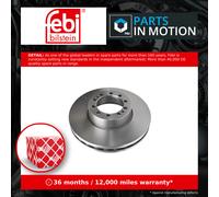 Febi Bilstein Brake Disc 29154 Front Single Vented Fits DAF LF55 – Genuine Quality