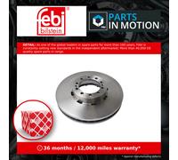febi bilstein Brake Disc 29171 - Front Single Vented - Fits Renault Midlum/Midliner 150.08/150.09