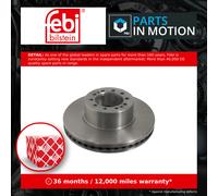 Febi Bilstein Brake Disc 39651 - Front, Internally Ventilated, Coated 375 mm - Fits Renault/Volvo