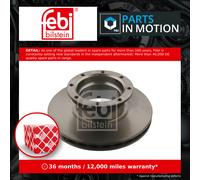 CV Brake Disc Single Vented Rear 10935 Febi A9704230412 A9704230612 A9704231212