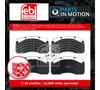 CV Brake Pads 116233 Febi 20768101 3099533 29151 Genuine Top Quality Guaranteed