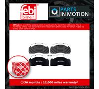 CV Brake Pads 16545 Febi 20768092 20918891 20918891S1 20931343 21088907 29022