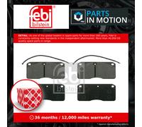 FEBI 16572 Brake Pad Set For Disc Brake Front Rear 175.4mm Length Fits VOLVO