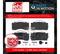 CV Brake Pads 16592 Febi 81508205074 81508205085 81508206040 81508206043 29115