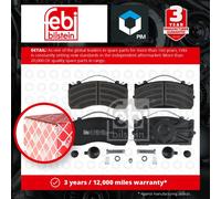 CV Brake Pads 16592 Febi 81508205074 81508205085 81508206040 81508206043 29115