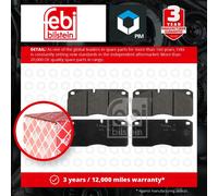 CV Brake Pads 16595 Febi 001906043 001906297 0001906043 0001906297 01906043 New