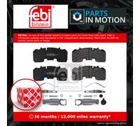 FEBI BILSTEIN 16607 Brake pad set