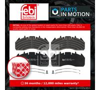 Febi Bilstein 16778 Rear Axle Disc Brake Pad Set Rear Front