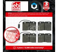 Febi Bilstein 16337 Disc Brake Brake Pad Set Fits Iveco Daily (12931117) '78-'99