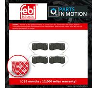 CV Brake Pads Front 16609 Febi 5000297808 5000813673 5001621995 5001821995 27097