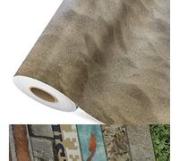 CV Cushion Foamed Vinyl Flooring (Sandy Beach) 3D Design Pattern Print, PVC Flooring Rolls Design Flooring, Textured Surface Non-Slip Flooring by The Metre (200 x 150 cm)